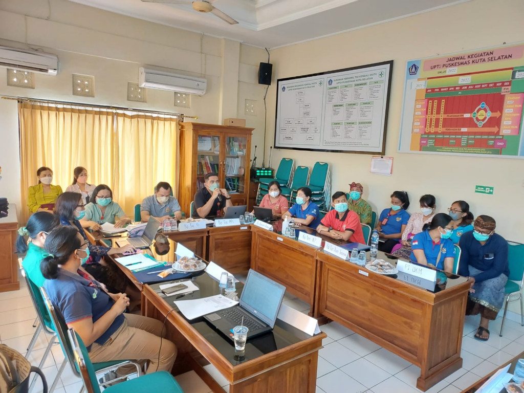 Rapat Tinjauan Manajemen Puskesmas Kuta Selatan 22 Desember 2022